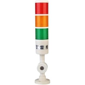 Industrial Multilayer Stack Light LED Signal Tower Alarm Caution Light for Machinery Black/White Foldable Buzzer Indicater Lamp(24V fold White) in Kuwait