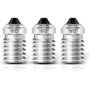 IdeaFormer-3D 3Pcs 0.6mm P1S X1C Bimetal Nozzle for Bambu Lab, Upgraded Hotend Nozzle Replacement Copper Alloy+Hardened Steel Nozzle for Bambu Labs X1 Carbon X1C P1P P1S 3D Printer Accessories in Kuwait