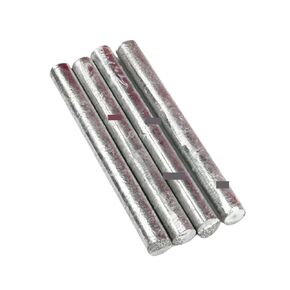 Zinc Rod Zn 99.5% Electroplating Zinc Rod High Purity Ingot Round Bar Anode Diameter 2mm to 100mm(15x300mm 1pc) in Saudi Arabia