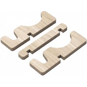 Qianly Wooden Balance Board Holder Solid Wooden Stability Board Holder Neat Presentation Skate Base for Sports Room, Garage in Kuwait