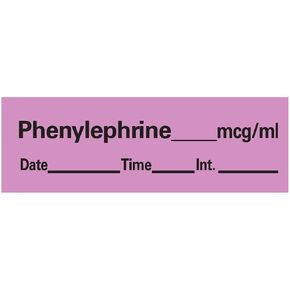 شريط التخدير PDC Healthcare AN-81MCG مع التاريخ والوقت والأولي، قابل للإزالة، Phenylephrine Mcg/mL 1 بوصة، 1/2 بوصة × 500 بوصة، بصمات بنفسجية 333 (عبوة من قطعة واحدة) in Kuwait
