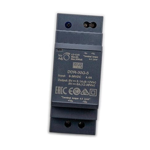 MEAN WELL DDR-30G-5 30W Din Rail DC/DC Converter O/P +5V6A - 1 item(s) in Kuwait