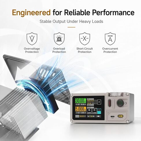 ISDT MP305B Portable Bench DC Power Supply Linear Regulated, Ultra Small 150W Power Station Variable Adjustable with Color Touch Screen, Compact Universal Battery Charger in Kuwait