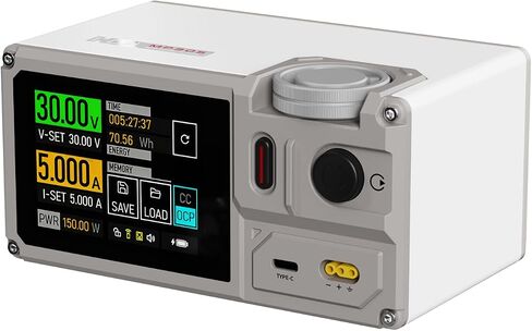 ISDT Portable Bench Power Supply Variable, 30V 5A 150W Linear Regulated Programmable DC Powersupply with Built-in Battery, Touchscreen, USB-C PD and Universal Battery Charge MP305B in Kuwait