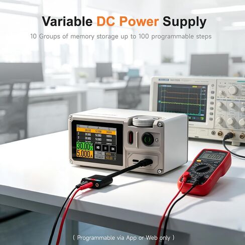 ISDT Portable Bench Power Supply Variable, 30V 5A 150W Linear Regulated Programmable DC Powersupply with Built-in Battery, Touchscreen, USB-C PD and Universal Battery Charge MP305B in Kuwait