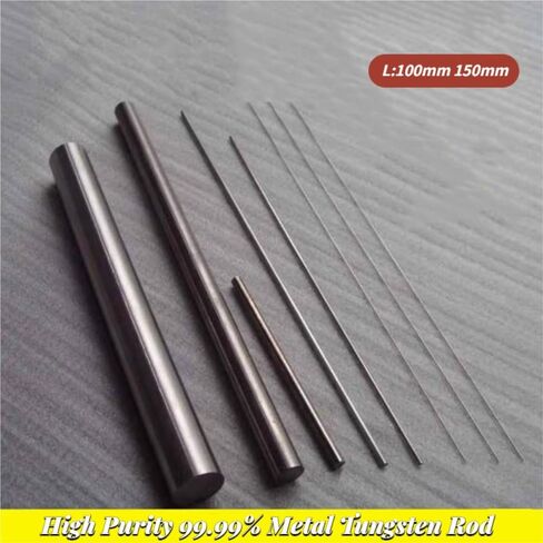 1Pcs Tungsten Rod High Purity 99.99% Metal Tungsten Rod Diameter 0.25-20mm Round Tungsten Bar for Scientific Research(13mmx100mm) in Kuwait