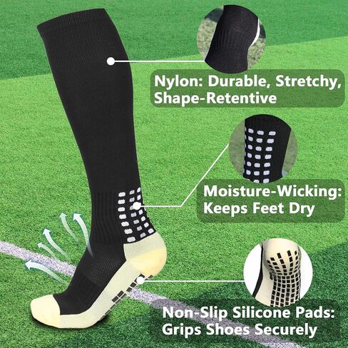 Soccer Shin Guards for Kids, Boys, Girls, Youth 3-16 Years Old & Adults, Women - Includes Optimized Pocketed Shin Guard Sleeves & Grip Socks Soccer in Kuwait