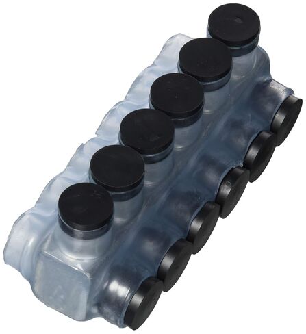 Polaris Vision Tap IPLD250-6CB Insulated Connector-6 Port Dual-Sided Entry-250 MCM-6 AWG-1 Pack-Clear in Kuwait
