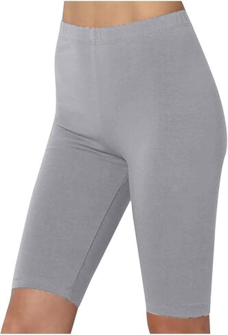 Capri Leggings with Pockets for Women Tummy Control High Waisted Yoga Pants Summer Workout Hiking Running Leggings in Kuwait