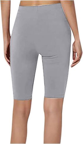 Capri Leggings with Pockets for Women Tummy Control High Waisted Yoga Pants Summer Workout Hiking Running Leggings in Kuwait