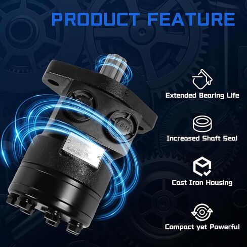 101-1083-009 Hydraulic Motor Replacement for Char-Lynn H Series, 2-Bolt SAE-A Mount SAE 6B Splined Shaft SAE O-Ring Ports, Low Speed High Torque for Construction Agricultural Machinery in Kuwait