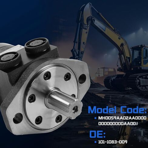 101-1083-009 Hydraulic Motor Replacement for Char-Lynn H Series, 2-Bolt SAE-A Mount SAE 6B Splined Shaft SAE O-Ring Ports, Low Speed High Torque for Construction Agricultural Machinery in Kuwait