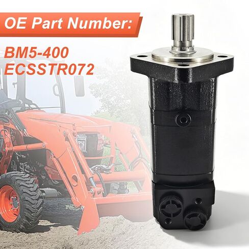 محرك مداري هيدروليكي BM5-400 متوافق مع محرك AGT ECSSTR072 الانزلاقي الدوار ذو عزم دوران عالي وسرعة منخفضة، 4 فتحات in Kuwait