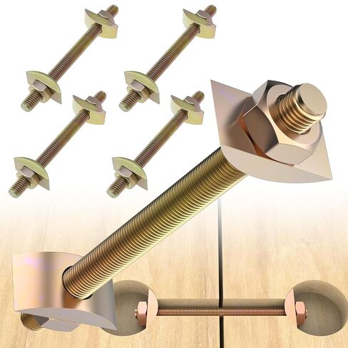 4 مجموعات من مسامير توصيل كونترتوب M8x100mm، مجموعات تثبيت الأثاث، موصلات وصلة سحب مع فواصل نصف قمر لكتلة الجزار، إطار السرير، مجموعة خزانة الملابس in Kuwait