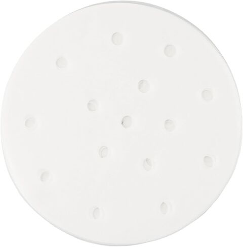 100PCS Round Perforated Steamer Paper Liners for Air Fryer & Steamer, Non-Stick Pulp Food Tray Inserts, Disposable Cooking Parchment Sheets(4 inch) in Kuwait