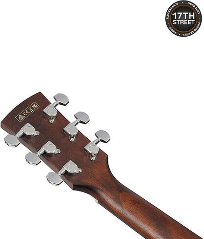 جيتار صوتي/كهربائي من سلسلة Artwood من 6 أوتار من Ibanez AW54CE - لمسة نهائية طبيعية ذات مسام مفتوحة مع حزام Powerpad GSF50، كابو سلسلة، 15 قطعة جيتار، صندوق تخزين منظم وقطعة قماش للتنظيف - مجموعة حزمة in Kuwait