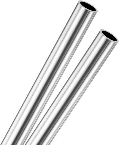 M METERXITY 2-Pack 200mm 304 أنبوب من الفولاذ المقاوم للصدأ، 10 مم OD 1 مم سمك الجدار أنابيب من الفولاذ المقاوم للصدأ غير الملحومة للبناء/التصنيع/الصياغة اليدوية، أنبوب معدني مستقيم [0.39x0.04x7.9IN] in Kuwait