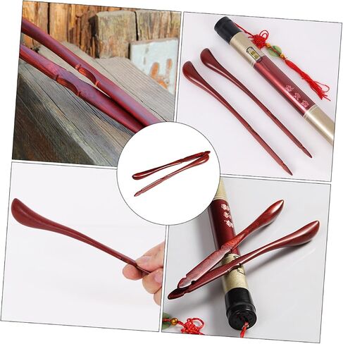 FRCOLOR 2 قطعة مطارق السنطور من خشب الصندل، مطارق ممارسة كبيرة مع دلو ملحقات الآلات الموسيقية للاعبين يانجكين in Kuwait