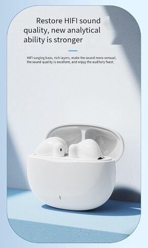 Sports in-Earphone Earbuds ENC Call Noise Cancellation IPX5 Waterproof 48 Hours Battery Life with Charging Compartment Wireless Bluetooth 5.3 Headphones for Sport Fitness,Black in Kuwait