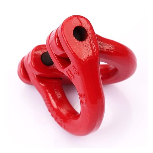 Grade 80 Alloy Steel Hammerlock Coupling Link, Chain Connector, Tow Hitch Hammerlock Coupling Link for Heavy Super Duty Truck Chain Hitch, Red (31.5T) in Kuwait