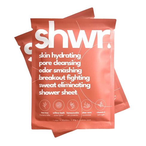 Shower Sheet Body Wipes, Individually Wrapped, Extra Large 12"x12", Pack of 10, for Gym Bag or Day Pack in Kuwait