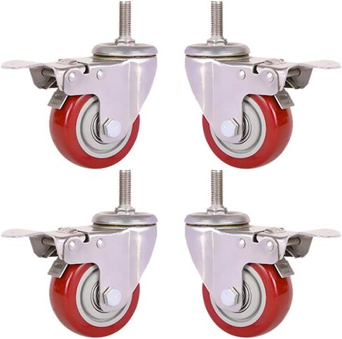 High-Performance M12 Cs 25''/75mm/100mm/125mm 360-480kg Load Capacity Silent Nylon & Polyurethane Wheels for Furniture & Industrial Transport in Kuwait