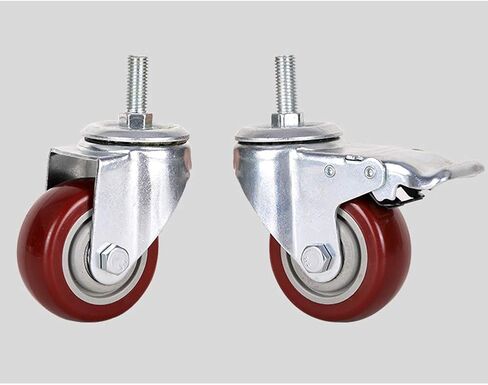 High-Performance M12 Cs 25''/75mm/100mm/125mm 360-480kg Load Capacity Silent Nylon & Polyurethane Wheels for Furniture & Industrial Transport in Kuwait