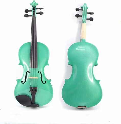 Full-size violin, children's violin, adult string instrument, violin, light green in Kuwait