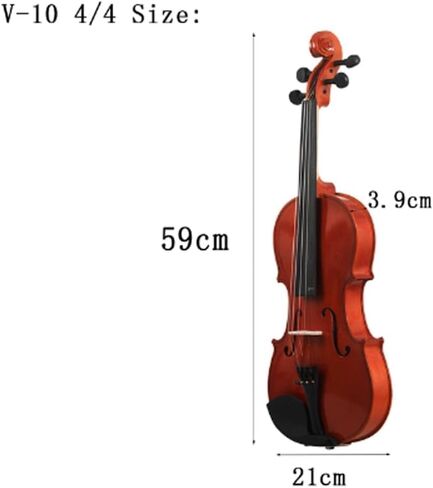 Violin solid wood acoustic natural color violin case in Saudi Arabia