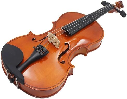 Violin solid wood acoustic natural color violin case in Saudi Arabia