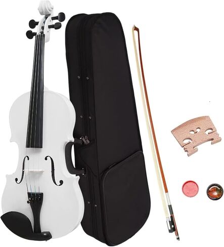 Full-size violin, children's violin, adult string instrument, violin, white (1/2) in Kuwait