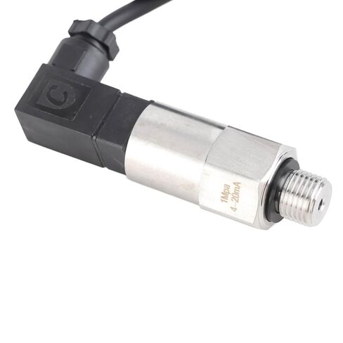 Pressure Transducer, G1/4in Thread Silicon Pressure Transmitter Transducer, Sensitive Pressure Sensor 4‑20mA Output with 100cm Wire for Water Gas Oil (0-1MPA, 8-32V) in Kuwait