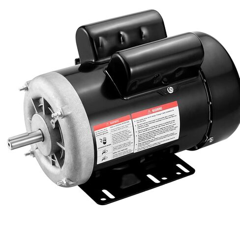VEVOR 1.5HP Electric Motor 3450 RPM, AC 115V/230V, 56 Frame, Air Compressor Motor Single Phase, 5/8" Keyed Shaft, CW/CCW Rotation for Agricultural Machinery and General Equipment in Kuwait
