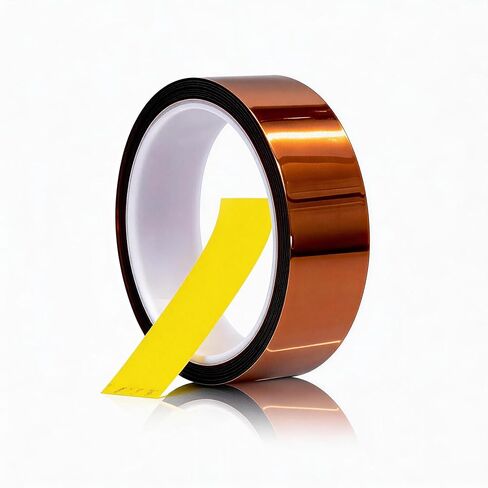 Heat Transfer PI HighTemperature Tape, 260°C High Temperature No Residue Polyimide Adhesive Tape for Thermal Transfer & SMT Industrial Use (2Rolls*15MM*33M) in Saudi Arabia