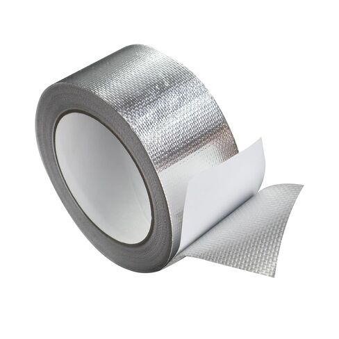 Aluminum Foil Tape 2 inch x 82 ft, Aluminum Fiberglass HVAC Tape, Self-Adhesive Heat Resistant Foil Tape for Ductwork, Dryer Vent, AC, Pipe Sealing & Patching (Silver) in Kuwait