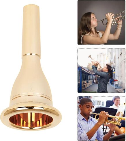 BESPORTBLE Delicate Brass Tuba Mouthpiece 13.3mm Cnc Plated Gold Tuba Replacement Accessory for Brass Instruments Suitable for Beginner and Professional Players in Kuwait