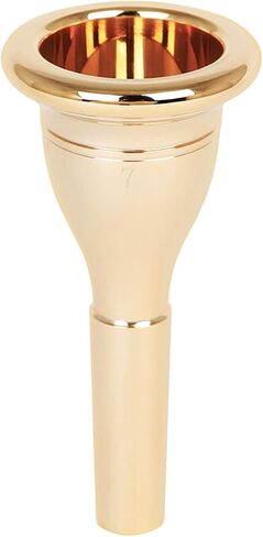 Kisangel Tuba Mouthpiece 13.3mm Brass Replacement Part Cnc Electroplated Gold Tuba Instrument Accessory for Players in Kuwait