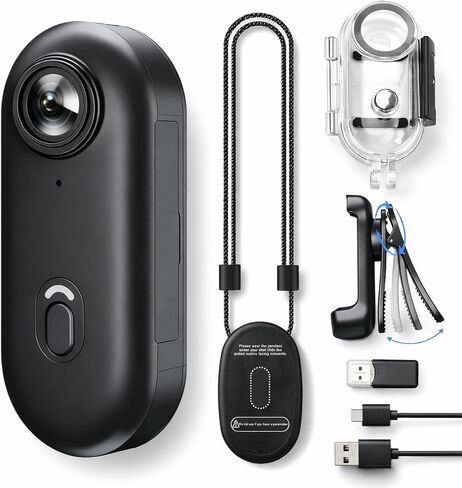 كاميرا JETO 1080P Mini Body 128 جيجابايت، مشبك مغناطيسي يمكن ارتداؤه على الكاميرا، زاوية واسعة 150 درجة، عرض مباشر لتطبيق WiFi، حافظة مقاومة للماء، حامل خوذة/دراجة، حركة in Kuwait