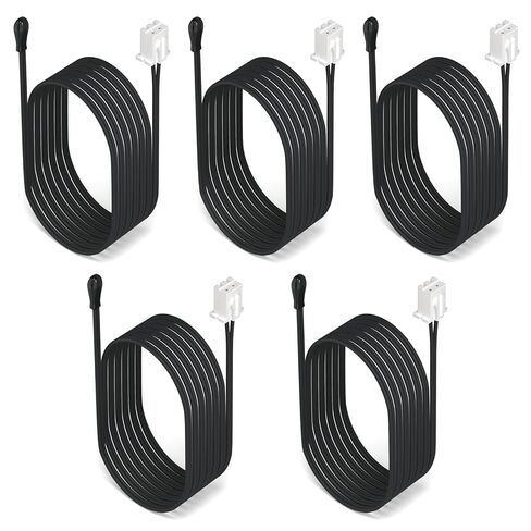 DROK 10K Temperature Sensor Probe 5pcs, 1 Meter Waterproof Epoxy Resin NTC Temp Sensor Probe for Various Water Dispensers, Air Conditioners, Refrigerators, Freezers, Water Heaters, Dishwashers in Kuwait