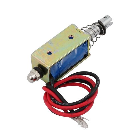 uxcell DC6V 300mA 10mm Stroke 5N Force Push Pull Type Frame DC Solenoid Electromagnet Magnet JF-0530B in Kuwait