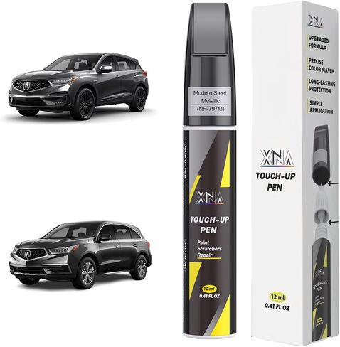 XNA Platinum White Pearl(NH-883P) لطلاء Acura Touch Up، مزيل خدوش السيارة 2 في 1 مع طرف قلم وفرشاة، لون مطابق تمامًا لإصلاح خدوش طلاء السيارة، رقائق وخدوش سريعة وسهلة الإصلاح in Kuwait