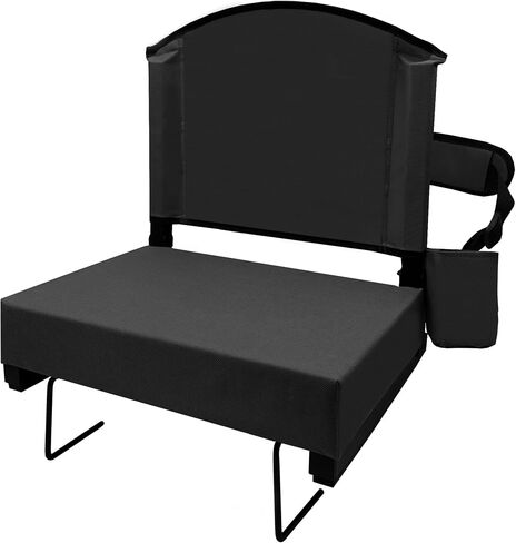 Stadium Seats with Back Support Thick Cushion Bleacher Chair with Shoulder Strap and Handle Portable Bleacher Seat for Sport Events in Saudi Arabia