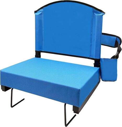 Stadium Seats with Back Support Thick Cushion Bleacher Chair with Shoulder Strap and Handle Portable Bleacher Seat for Sport Events in Saudi Arabia