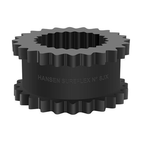 8J اقتران إدراج EPDM المطاط العنكبوت (8JE) التصميم الصلب، 2-1 / 2 "طول، 5-1/16" OD، 1475 رطل عزم الدوران، 4500 دورة في الدقيقة in Kuwait