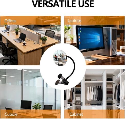 3.54-inch Clip-On Security Mirror Convex Partition Mirror for Personal Safety and Security Desktop Rearview Monitor, Suitable for Offices and Warehouses in Kuwait