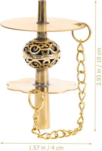FOMIYES Copper Suona Core Accessory Hollow Flower Design, D Key Metal Trumpet Sound Plate, Suona Repair and Maintenance Musical Instrument Supply for Traditional Chinese Wind Instruments in Kuwait