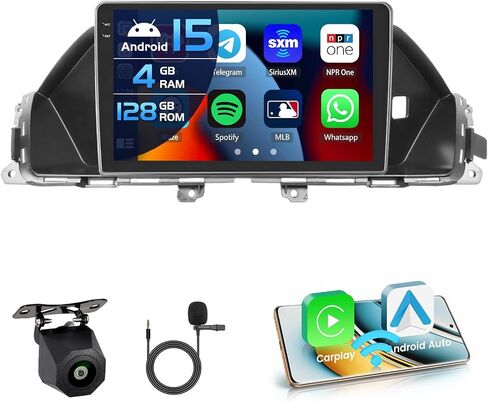 8-core 6+128g Android 13 Car Stereo Radign Radio for Honda Odyssey 2005-2010 ، 10.1 '' HD Touch Screen مع Carplay و Android Auto ، وكاميرا AHD الاحتياطية ، ورابط المرآة ، GPS in Kuwait