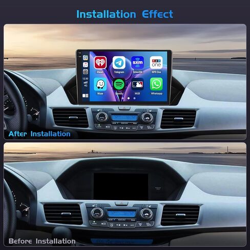 8-core 6+128g Android 13 Car Stereo Radign Radio for Honda Odyssey 2005-2010 ، 10.1 '' HD Touch Screen مع Carplay و Android Auto ، وكاميرا AHD الاحتياطية ، ورابط المرآة ، GPS in Kuwait