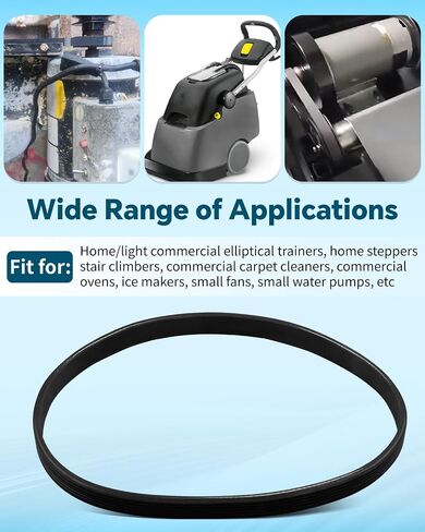 180J6 Poly V Belt Fit for Most Industrial Machinery Appliances 6 Ribs Ribbed Belt, Replace 6PJ457 in Kuwait
