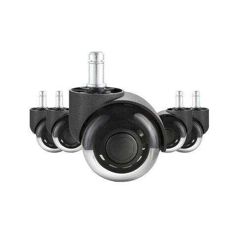 2/3 inch Set of 5 Office Chair Wheels Replacement Computer Gaming Desk Universal Caster for Hardwood Floors and Carpet(3 in Single Wheels) in Kuwait